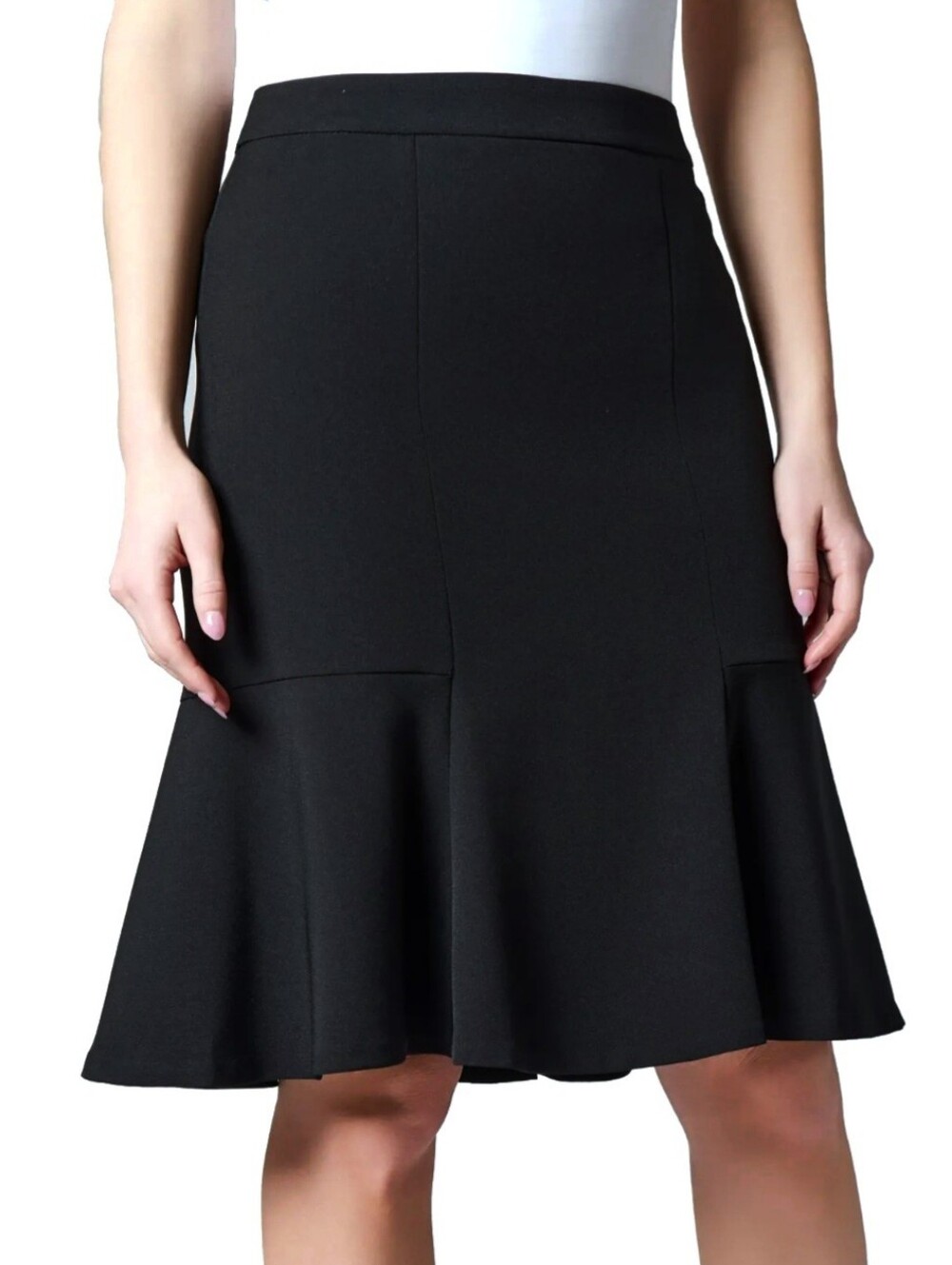 MICHAEL Michael Kors Women's Flutter Hem Stretch-Knit Skirt